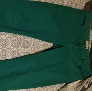 Green Jean pants